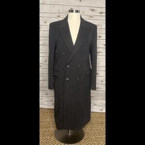 Vintage Pucci cashmere-wool double-breasted long top coat